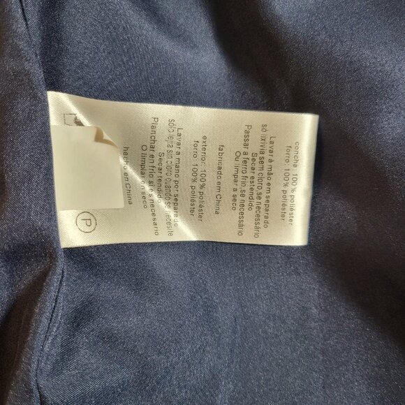 Draped Bodice Ruched Strapless Cocktail Dress in Rich Navy by White by Vera Wang - Picture 4 of 6